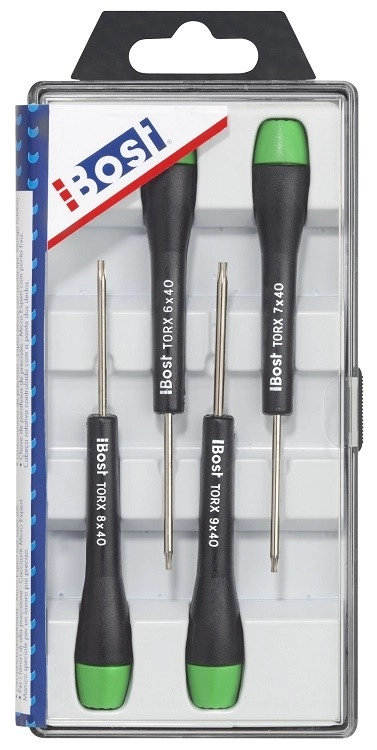 Coffret BOST Tournevis Expert micro - 4 pieces TORX : T6 - T7 - T8 - T9 - 648910