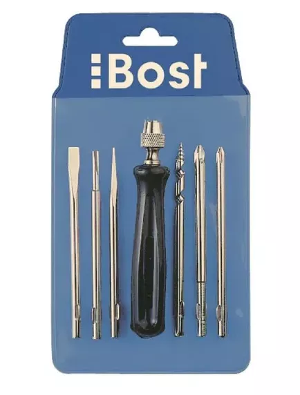 Tournevis multilames + pochette 4 lames  - BOST - 674050