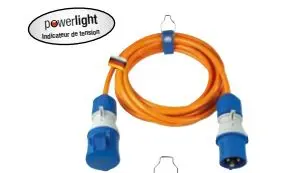 Rallonge CEI avec indicateur de tension IP44 1.5M - SCHWABE - 62430