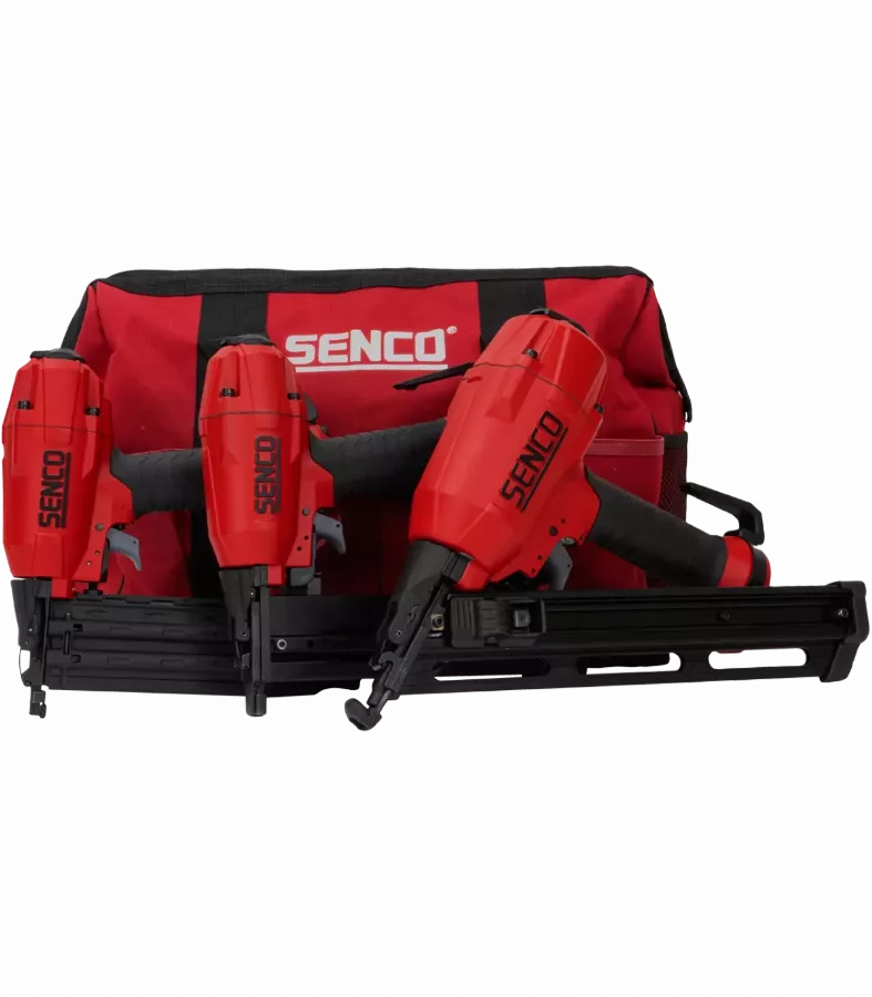 Kit 3 outils Black Label SENCO - 2 cloueurs + agrafeuse + sac de transport - 10S2001N