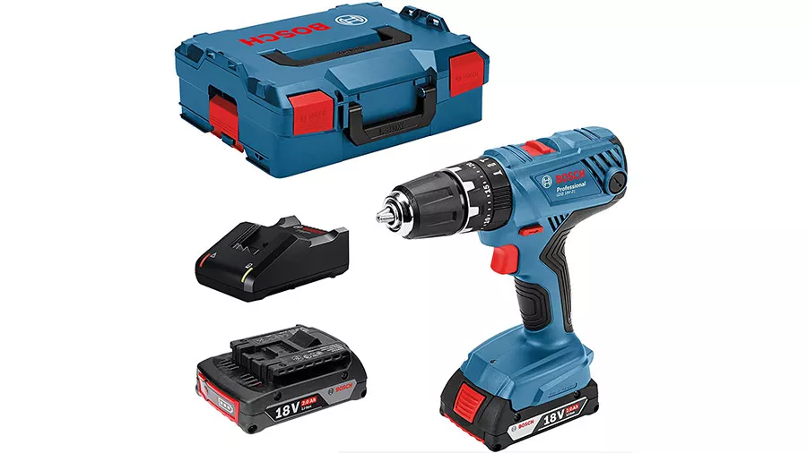 Perceuse Visseuse GSR 18V-21 - BOSCH - avec 2 batteries 18V 2,0Ah - chargeur -L-Boxx - 06019H1008