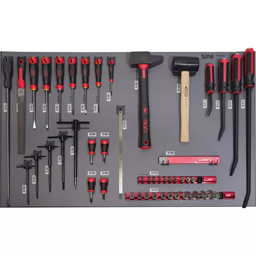 Panneau  Outillage Général Moto Vide avec Sérigraphie Crochet - SAM OUTILLAGE	- PAN-OUT-N