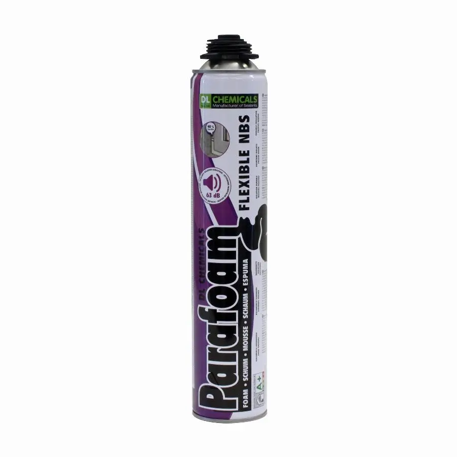 Mousse PU pistolable à mémoire de forme Parafoam Flexible - DL CHEMICALS - 750 ml - 0900031N000049 
