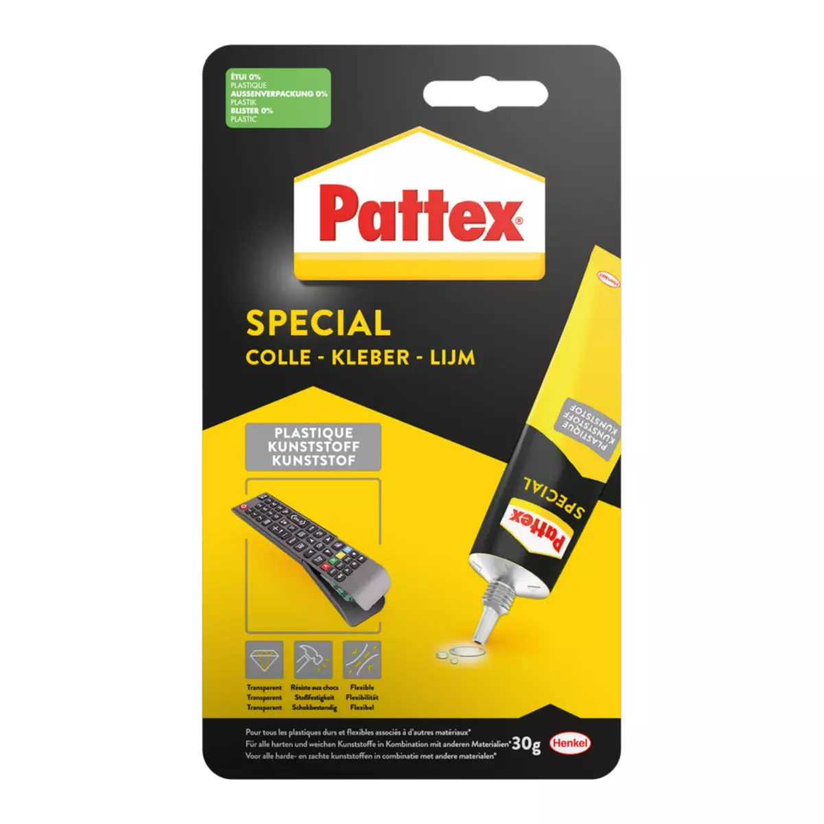 PATTEX Colle Spécialités Matériaux Plastique Tube 30g - HENKEL - 2850085