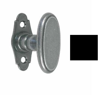 Bouton sur platine Correze BOUVET Fer noir - 12733