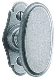 Bouton sur platine Correze BOUVET Fer patiné - 12734