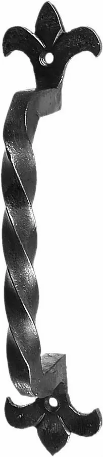 Poignée tirage 1226 BOUVET - L. 290 mm - fer cémenté noir - 22534