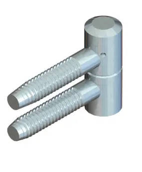 Fiche à visser pour imposte MONIN - Indégondable - Acier zingué blanc - 40x13 mm - 6340-651550