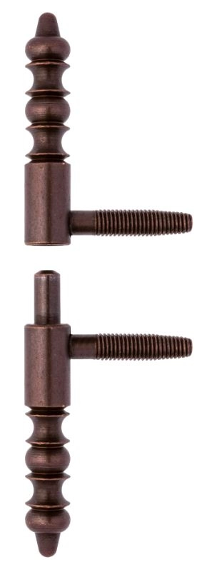 Fiche à visser rustique 210 Provence Anuba 13x130 acier bronze - CF210130B004+CGB006