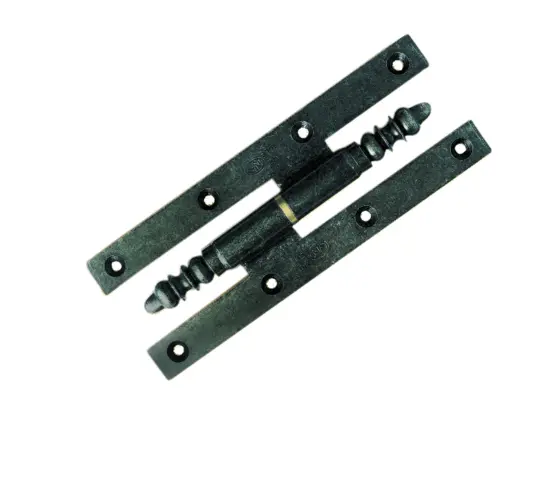 Paumelle picarde rustique noire 190x70 mm - gauche - PR197GE