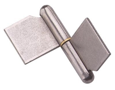 Paumelle de grille à souder MONIN - Forte lame dans l'axe - Acier décapé - 140x108 mm - 6400-643060