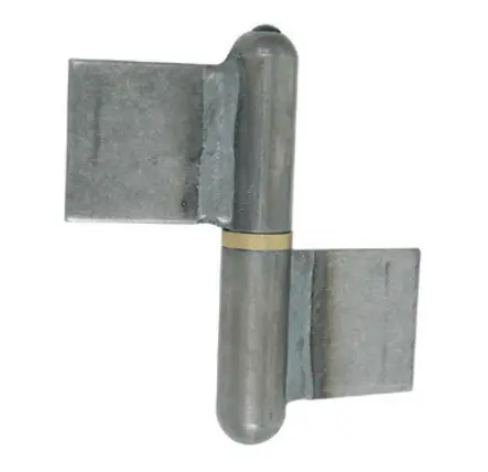 Paumelle de grille lame déporté acier TORBEL - H.100 Ø50 mm - gauche - GSNRLD10G0