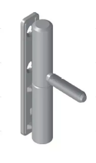 FICHE PLATINE CAST FEMELLE D.13 H.80MM TIGE 7X30 AXE 12 NOIR 90005 - LA FLORIDA - IF99512R9005