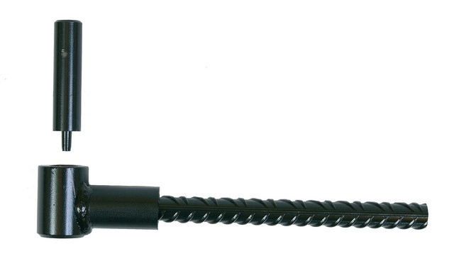 Gond parpaing cataphorèse noir Ø14 pour double volet ING FIXATIONS - Fer à béton - 12x170 - A000150