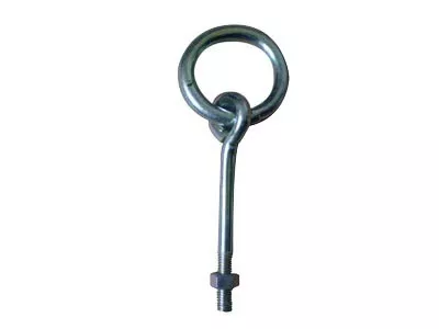 Anneau d'écurie à écrou Ø 10x80 mm BOURG MERMIER - Zingué blanc - M-631083                      