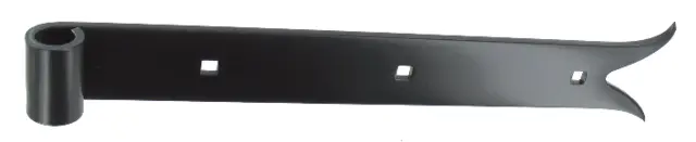 Penture droite - Queue de carpe - Hauteur : 39mm x épaisseur : 4,5 mm Ø 16 L.400MM 