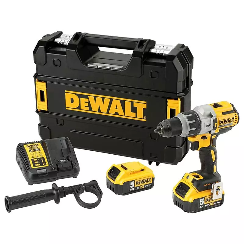 Perceuse à percussion18V XRP - DEWALT - avec 2 batteries 18V 5.0Ah - Chargeur - coffret TSTAK - DCD996P2