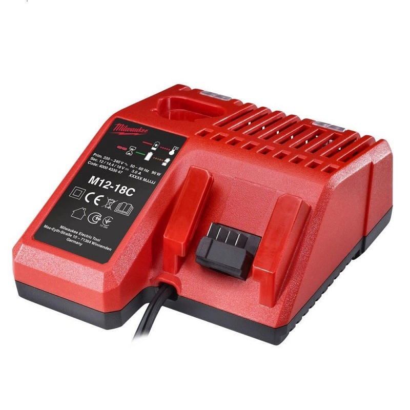 Chargeur multi-voltage MILWAUKEE 12V - 14.4V - 18V RED LITHIUM - 4932352959