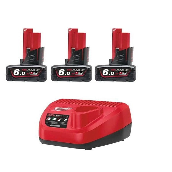 Pack NRJ 12V 6Ah Red Lithium Systeme M12 NRG-603 - MILWAUKEE - 4933459208
