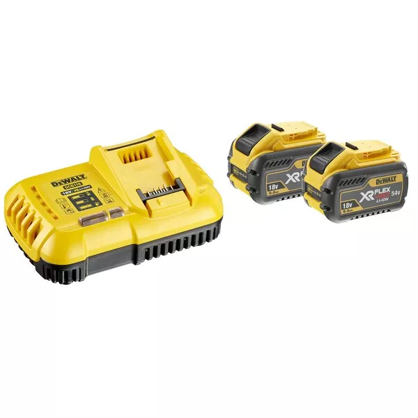 Pack 2 batteries XR Flexvolt 18V/54V 9Ah/3Ah Li-Ion + Chargeur - DCB118X2-QW