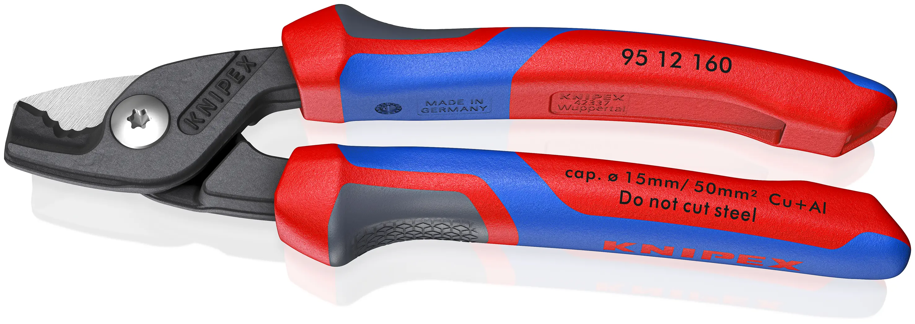 Coupe-câbles StepCut 160 mm Ø 15 mm - KNIPEX - 95 12 160