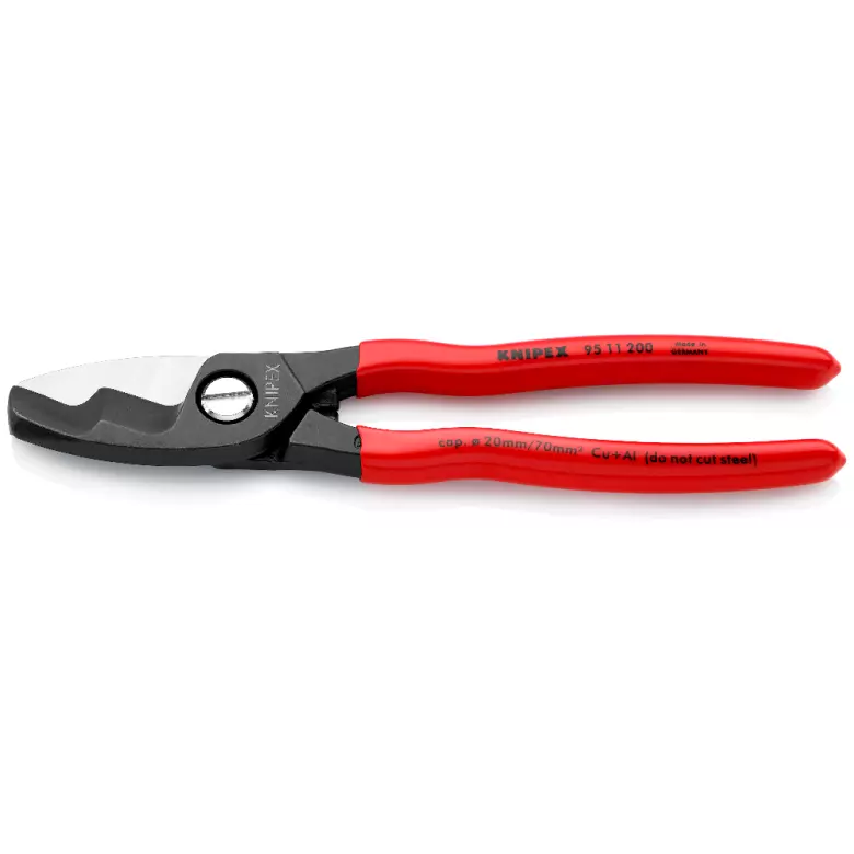 Coupe-câbles KNIPEX double tranchants - 200 mm - 95 11 200