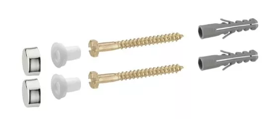 Fixations WC NOYON Tirefonds 6x60 mm Chevilles 8x40 mm - 4213-C2