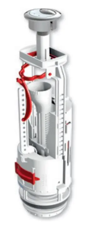 Mécanisme chasse d'eau à étrier MECATECH 2 DUBOURGEL 3/6L + Robinet SR - 702323