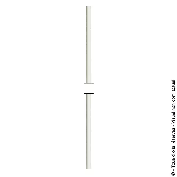 Tringle de manivelle volet roulant TORBEL L.1100 Ø12 blanc - 843600