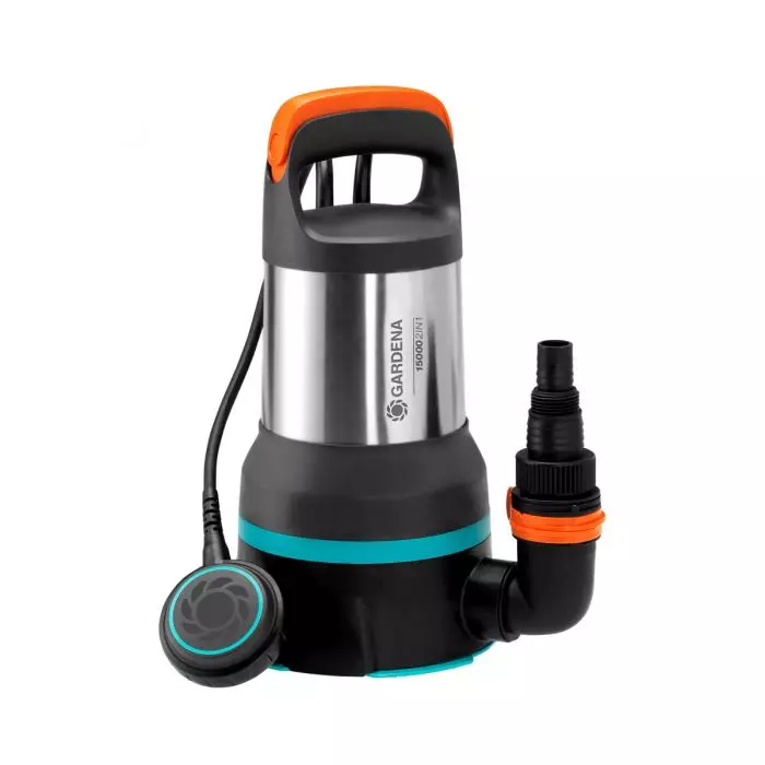 Pompe d'évacuation eaux claires et eaux chargées 15000 - GARDENA - 9048-20