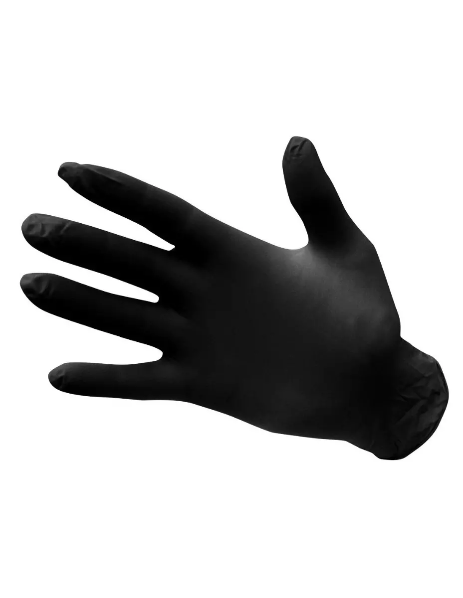 Gants jetables en nitrile non poudrés - Taille XL - Noir - Boite de 100 - PORTWEST - A925BKRXL