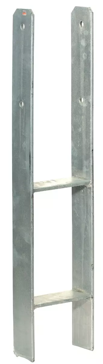 Pied de poteau de jardin 49 en H à sceller - 71x600 mm - SIMPSON - PP49007