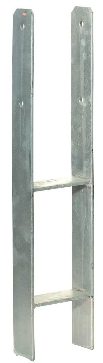 Pied de poteau de jardin 49 en H à sceller - 121x600 mm - SIMPSON - PP49012