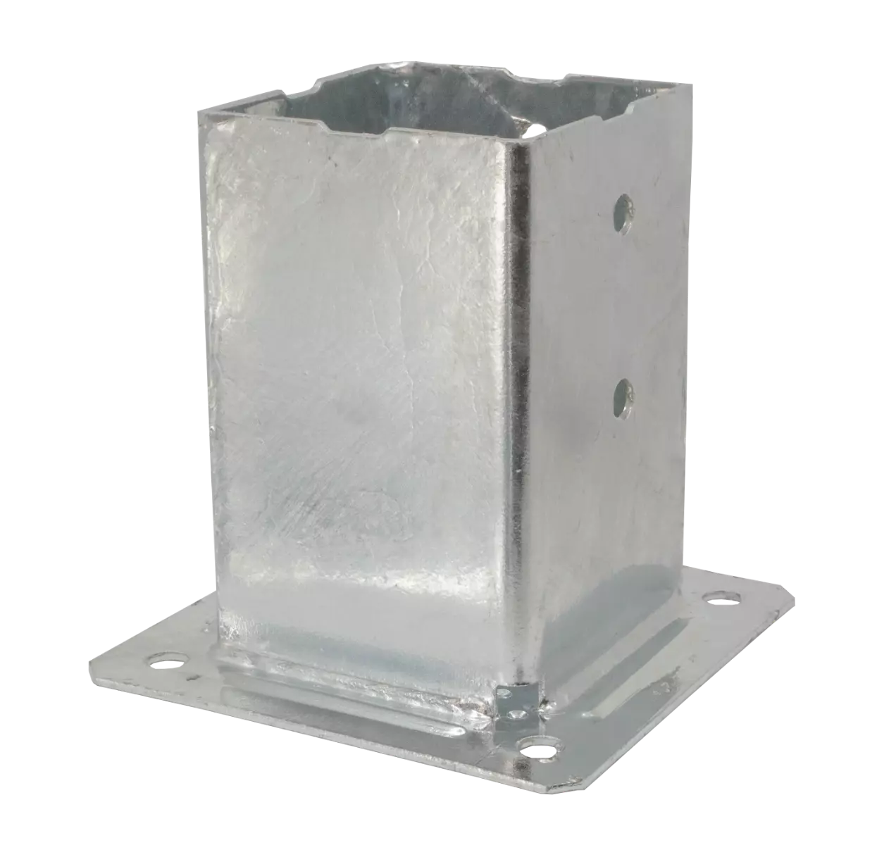 Pied de poteau carré SIMPSON de jardin à boulonner - 100 x 100 - PPJBT100