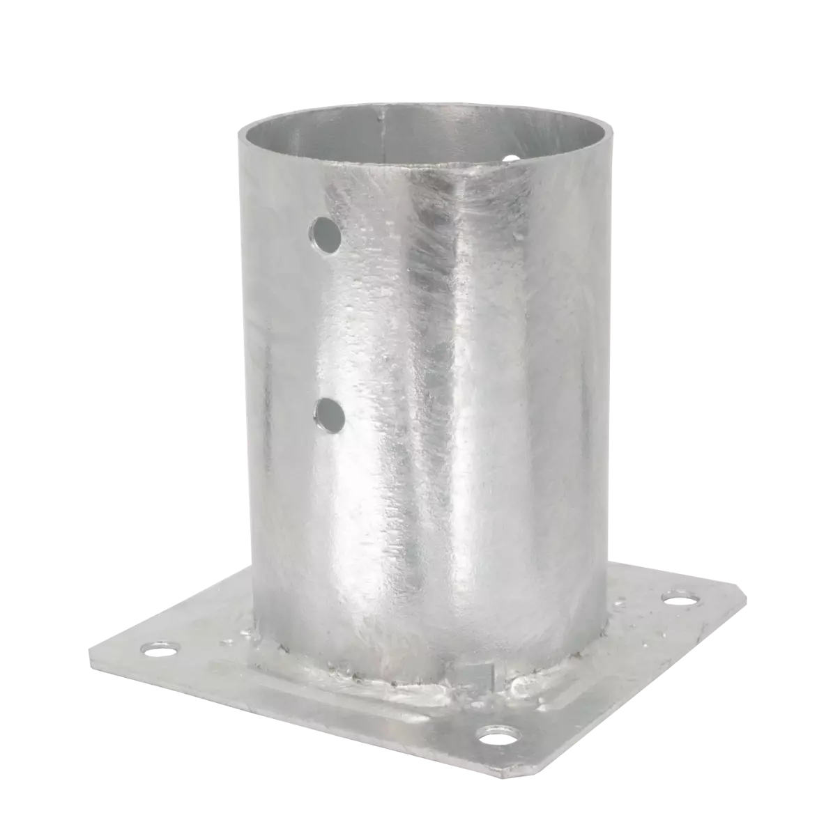 Pied de poteau rond de jardin à boulonner - Diam. 100 mm - SIMPSON - PPJRB100