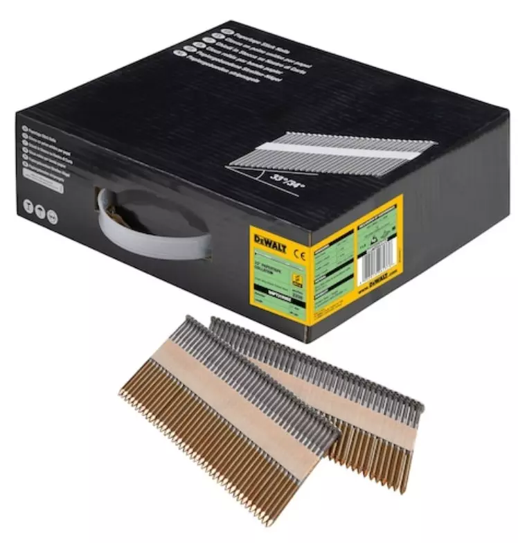 Pointes crantées galvanisées DEWALT 3,1 x 90 mm - Boite de 2200 - DNPT31R90Z