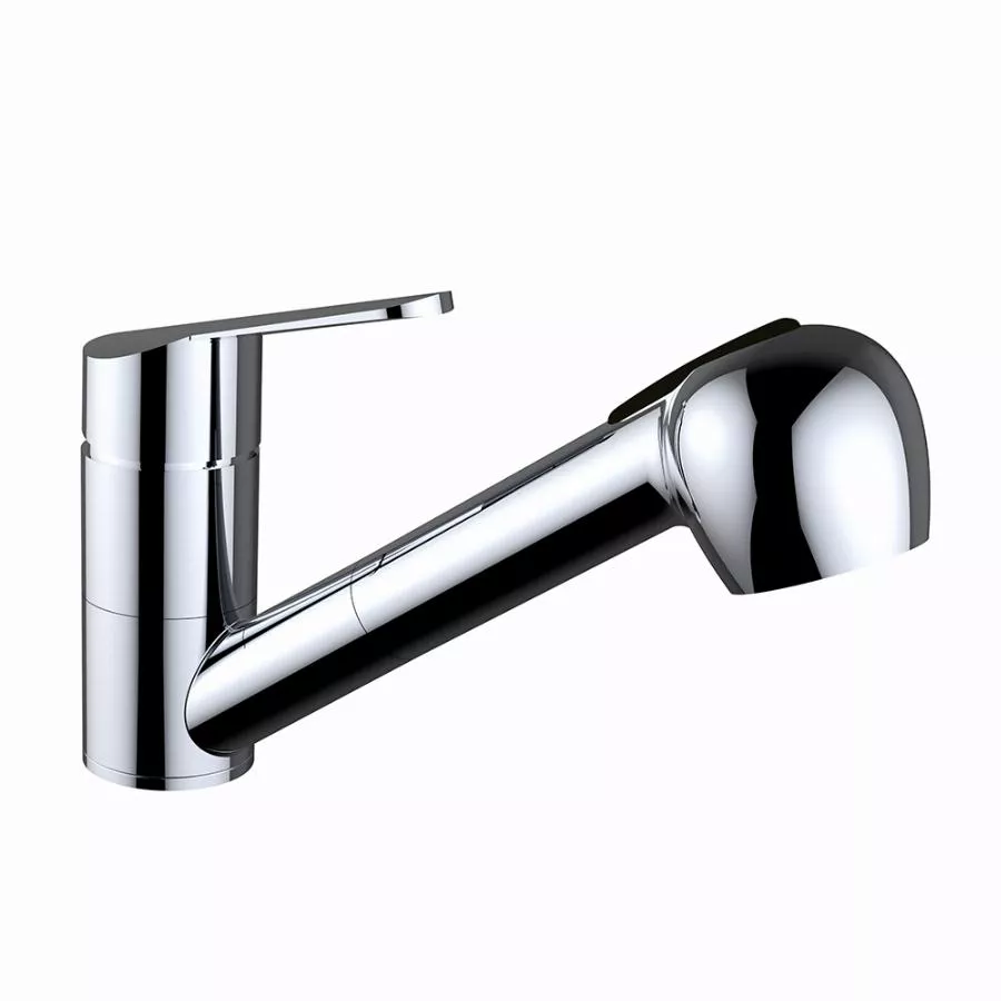 Robinet mitigeur CLEVER pour évier en laiton avec bec horizontal extractible à 2 fonctions - 61488