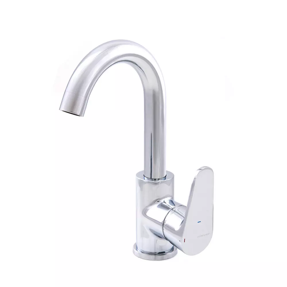 Mitigeur lavabo 180mm 5l/min bec tube avec vidage universel Quick-clac Rocket Cold Open - STANDARD HIDRAULICA - 62062