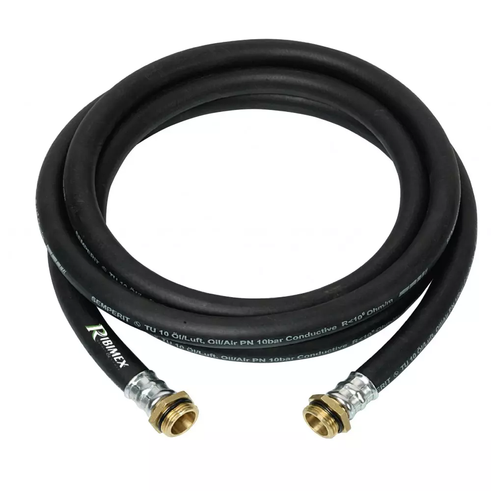 Tuyau gasoil 4 m en caoutchouc + raccord - RIBIMEX - PRKA103GOM