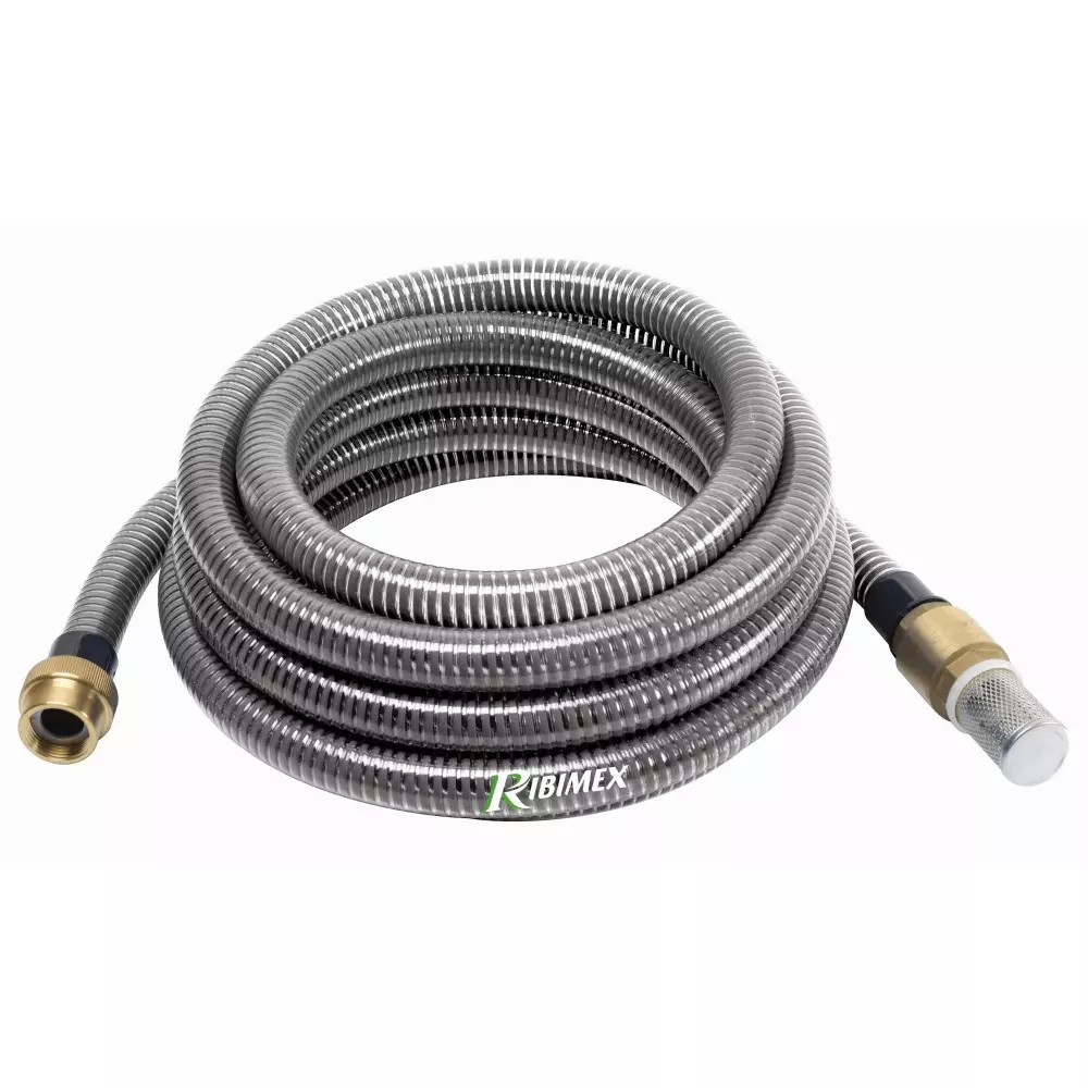 Kit d'aspiration avec raccords en laiton - Tuyau de 7 m - 25 mm -  RIBIMEX - PRKAL25