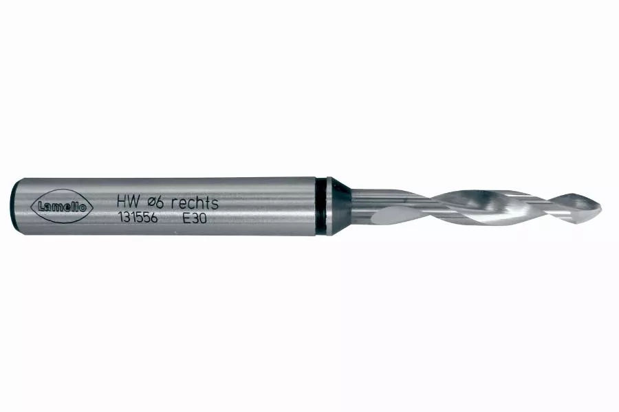 Foret LAMELLO Clamex CNC, HW (carbure), Ø6 mm, tige Ø10x65 mm, L 100 mm - 131556