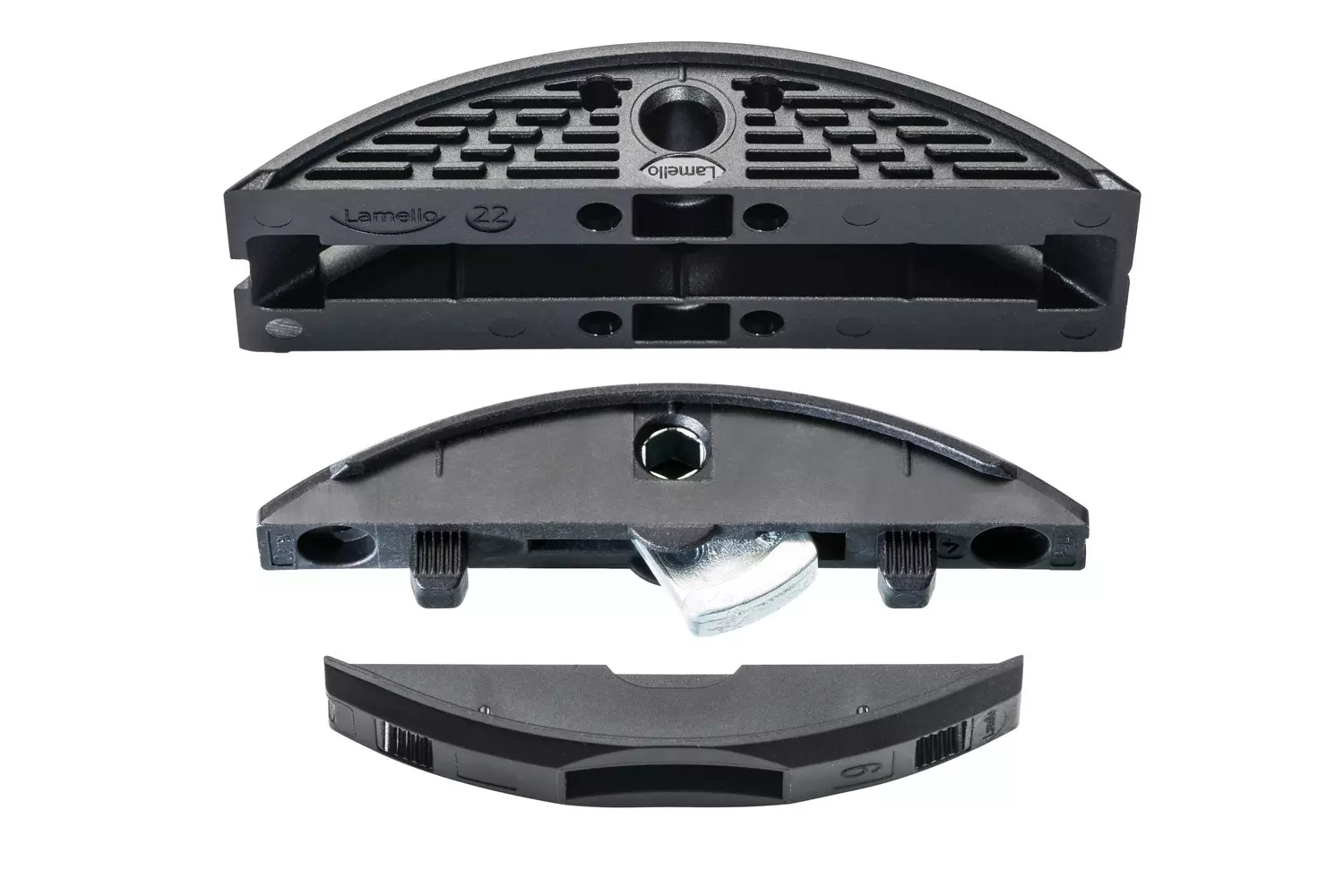 Système d’assemblage pour panneaux légers LC P-16 x 22 - Boite de 80 pièces inclus Clamex P-14/10 - LAMELLO - 145732