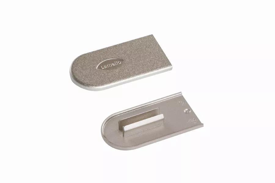 Capuchons Cabineo 100 pièces, aspect metallique nickelee - LAMELLO - 186350N