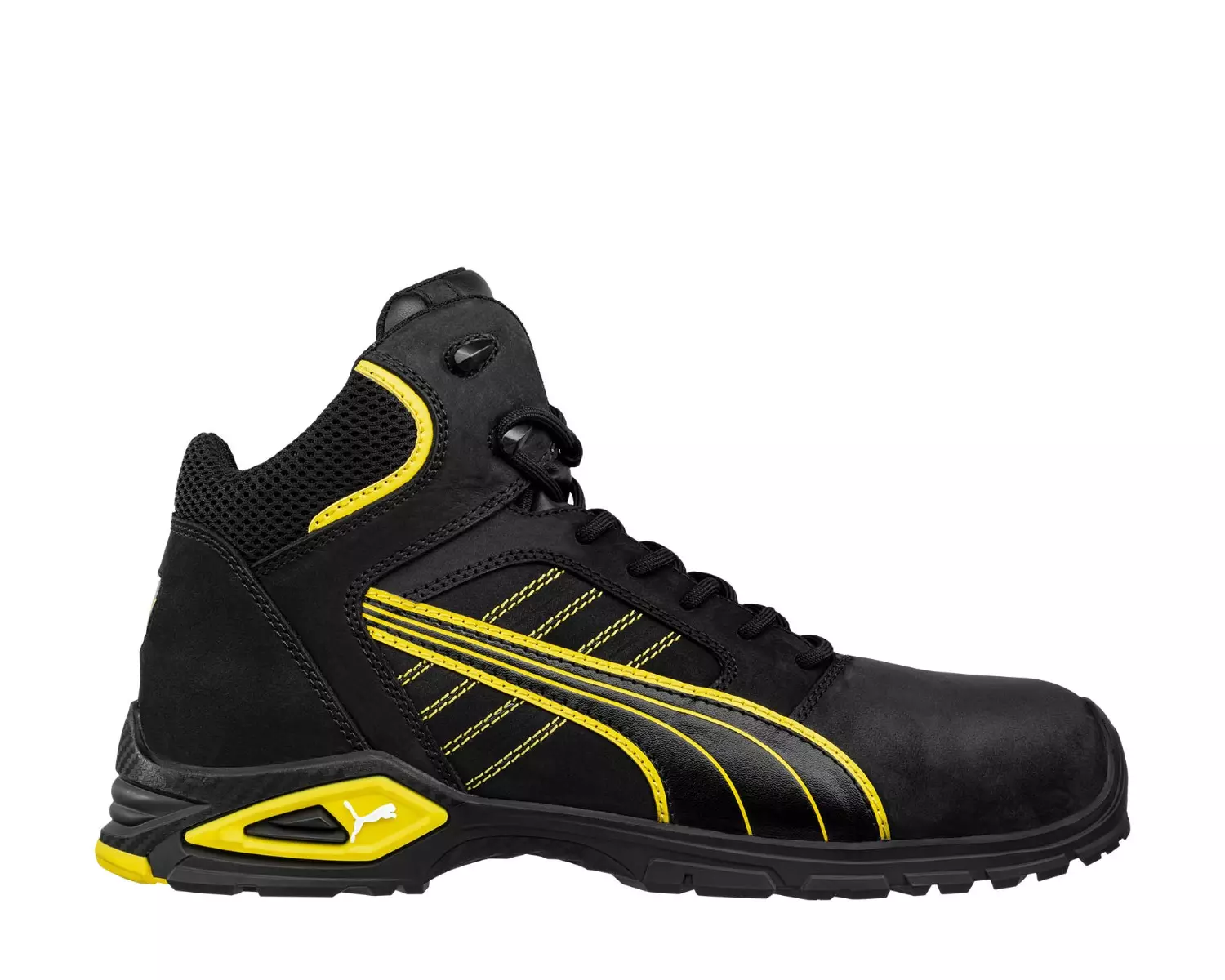Chaussure de sécurité haute Amsterdam MID S3L FO SR - Jaune / Noir - PUMA - 6322402630000