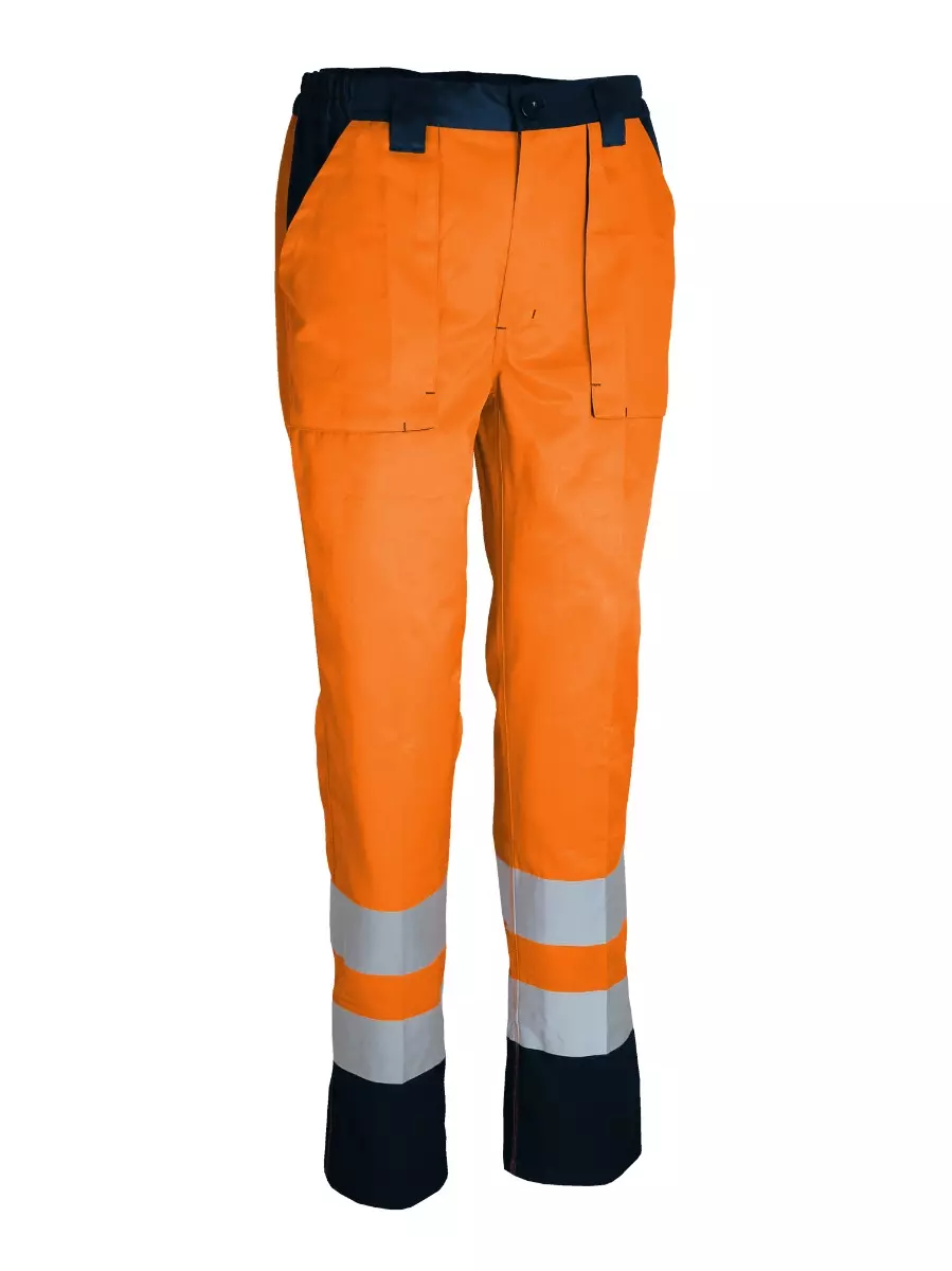 Pantalon de travail haute visibilité. 65% polyester et 35% coton, 245 g/m². - SINGER- taille L - PUMO L