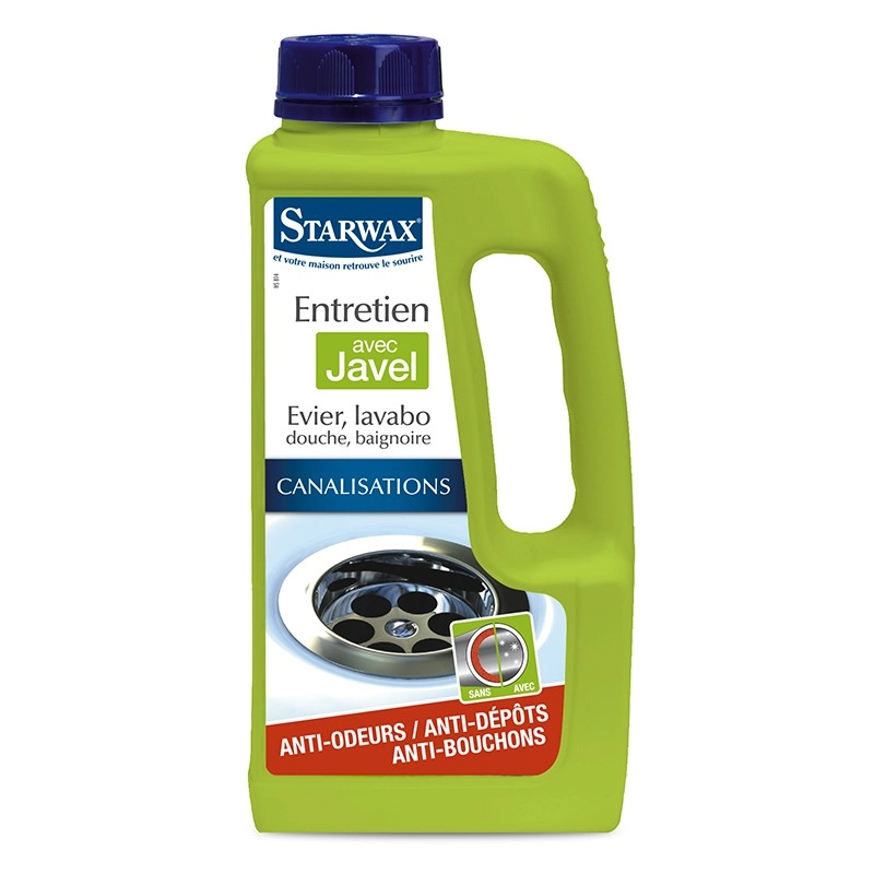 Entretien canalisations STARWAX avec javel - 1L - 653