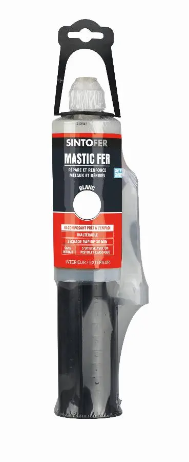 Mastic Répar'métal SINTO - Blanc - Cartouche de 170 ml - 33103
