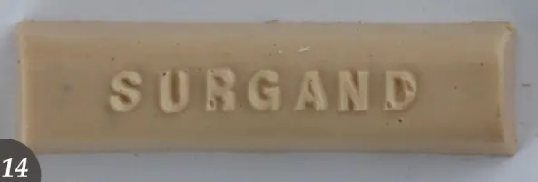 Bâton cire dure 10x8 érable naturel N°178 SURGAND - boite 10 pièces - K0141008/178