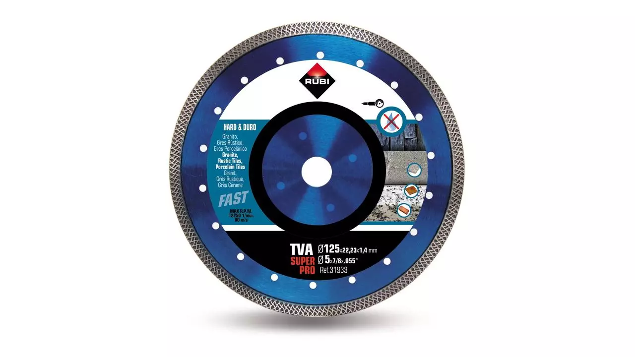 Disque diamant TVA 125 RUBI - 31933