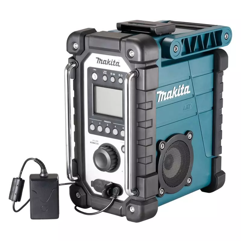 Radio de chantier 14,4V à 18V - MAKITA - Sans batterie, ni chargeur - adaptateur secteur - DMR116